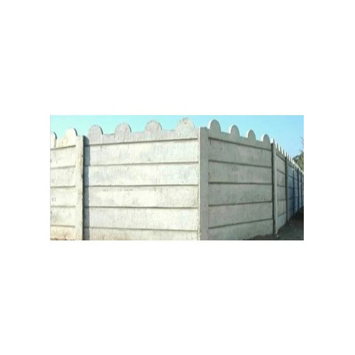 RCC Compound Wall - 50mm Thickness, 2100 x 300 mm Size, Grey Color | Durable, Strong, Weather Resistance for Factory, Office, Worksite