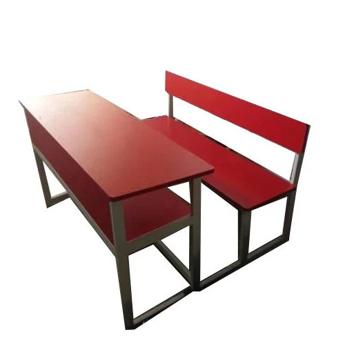 Red Students School Desk