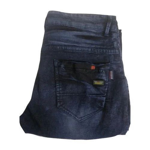 Skin Friendly Mens Fancy Denim Jeans - Denim Material, Waist Size: 28-34 Inches, Light Blue Color | Flexible Movement, Soft Texture, Faded Look, Water Proof, Breathable, Slim Fit
