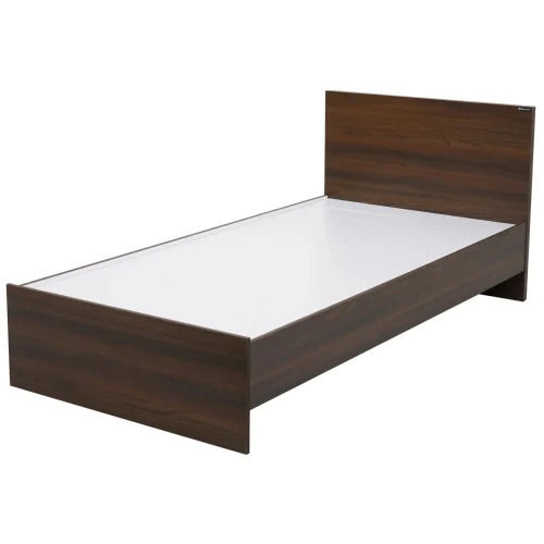 wooden single bed