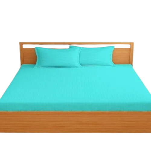Bedsheet With Pillow - Polyester Material Single Bed Size Multicolor Design | Cotton Pillow Filling Customized Usage for Back Support
