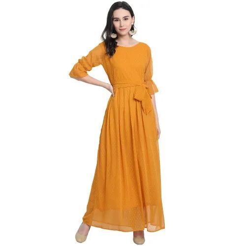 Boat Neck Maxi Dress