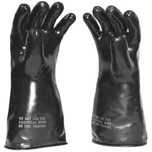 Long Sleeve Rubber Gloves - Premium Quality, Breathable and Flexible Rubber Material | Waterproof, Full Finger Style, Sleek Black Design for Household Use