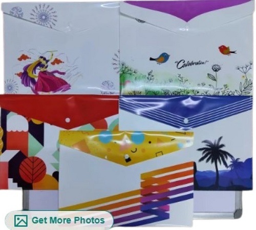Printed Button File Folder