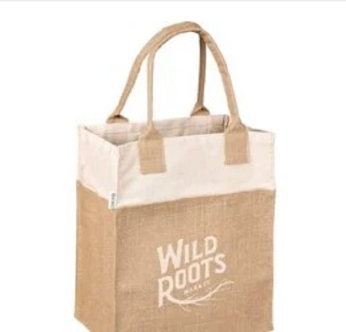 Printed Jute Bags - Various Sizes, Multiple Colors | Shrink Resistant, Spacious, Long Lasting Finish, Easy to Carry