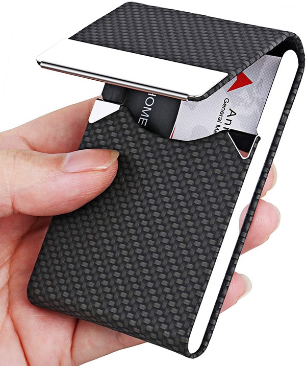 Business Card Holders - Stainless Steel, 9.5 x 1.3 x 6.5 cm | Customizable Color, Design, Logo, and Size with Moisture Proof Feature