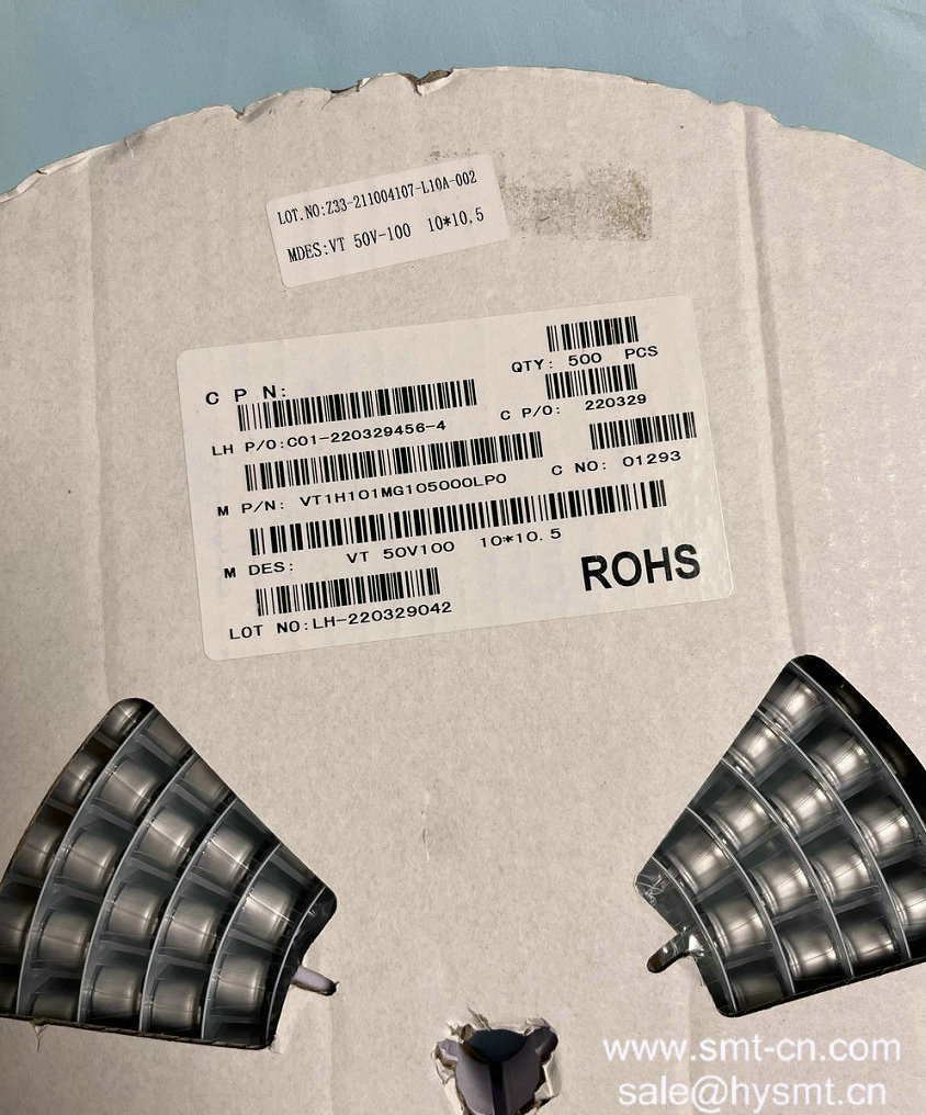 Capacitor 50V 100UF 1010.2MM10.5MM VT1H101MG105000LPO VT 50V100 10x10.5