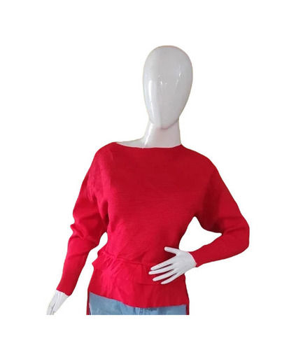 Cotton Ladies Tops - Regular Fit, Round Neck, Full Sleeve | Superior Quality, Breathable, Skin-Friendly, Machine Washable, Lightweight, Fade & Wrinkle Resistant