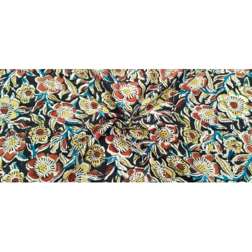 Floral Printed Kalamkari Cotton Fabric