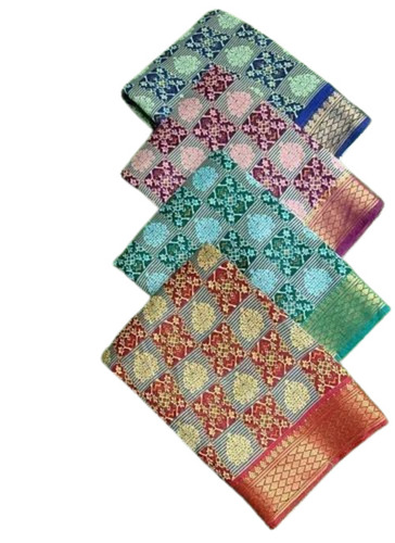Linen Cotton Saree - 6.3 M Length with Blouse Piece | Lightweight, Breathable, 100% Pure, Multicolor Printed Design for Party Wear