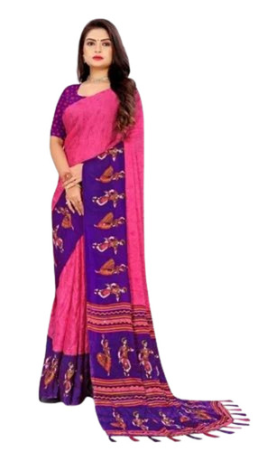 Moss Crepe Saree