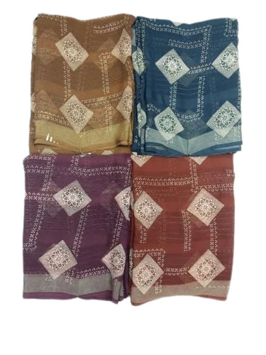 Nexa Georgette Saree - 6.3 M with Blouse Piece, Multicolor Printed Design | Light Weight, Breathable Material for Party Wear, Suitable for All Seasons
