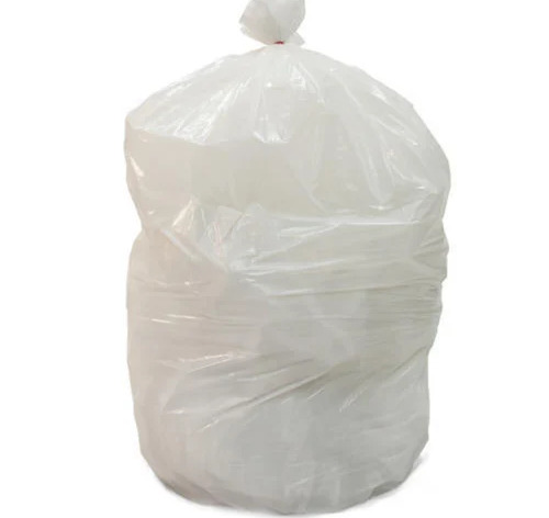 Plain Disposable Garbage Bags - 500gm to 10kg Capacity, White Color | Ideal for Garbage Collection and Efficient Waste Management