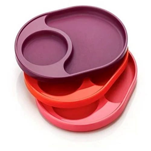 Plastic Compartment Plate Set