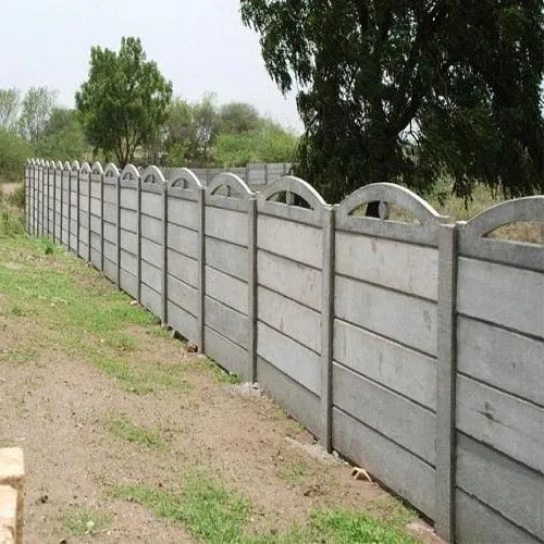 RCC Modular Boundary Wall - 2 Inch Thickness, 6-10 Feet Height | Strong, Durable, Easy to Assemble, Painted Surface for Home, Factory, Work Site, Solar Plant, Office Boundaries