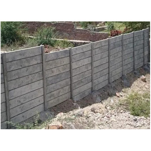 RCC Prefab Boundary Wall - 6-10 Feet Height, 2 Inch Thickness | Strong, Durable, Easy to Assemble, Ideal for Home, Factory, Solar Plant, Office