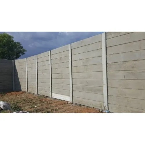 RCC Readymade Compound Wall - 2 Inch Thickness, Panel Build, 6-10 Feet Height | Strong, Durable, Easy to Assemble for Home, Factory, Work Site, Solar Plant, Office Boundary Wall