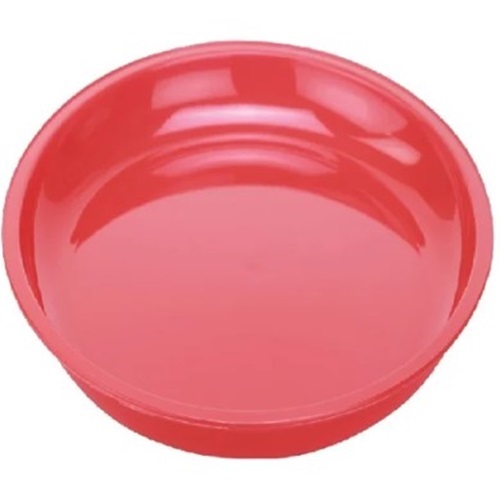 Red Plastic Dinner Plate - 9 Inch Diameter, 10 Inch Round Medium Set of 4 Pieces | Durable Lightweight Design, Vibrant Color