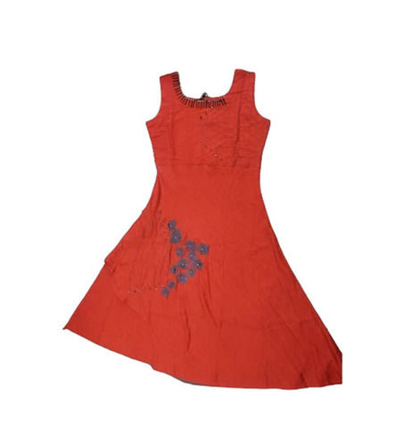 Sleeveless Kurtis - Color: Red