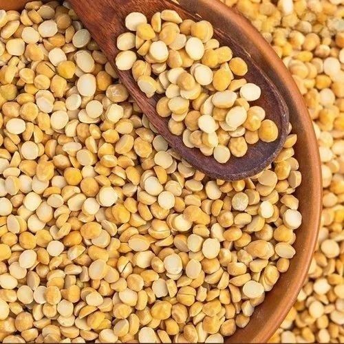 Fresh Split Bengal Gram - 100% Purity, Natural Drying Process | Very Good Quality, Dried Yellow Chickpeas, Health-Boosting Pulses, Standard Grain Size, Round Shape, Ideal for Cooking