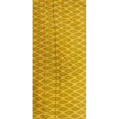 Yellow Pochampally Ikkat Cotton Fabric