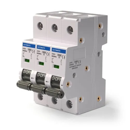 3 Pole Circuit Breaker - High Voltage, Double Phase, White | Prolonged Service Life, Tested Quality Parameters, On-time Delivery