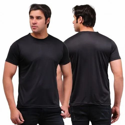 Black Plain T Shirt 