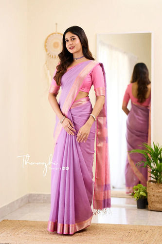 Cotton Saree - Fabric Type: Organza