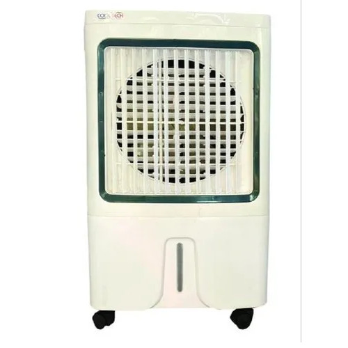 Fiber Air Cooler - 85 L Capacity, Height 111 Cm - Black, Green, White Plastic, Floor Standing, 15 ft Air Throw, Manual Cleaning, 200 W Power Usage