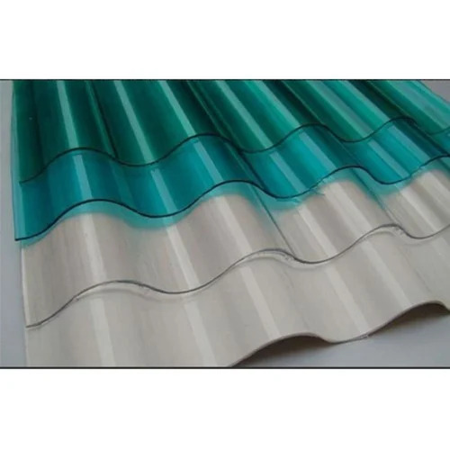 Fiberglass Roofing Sheet - 2mm Thickness, Max 50 Feet Length, Color Coated Finish, Suitable for Residential and Commercial Use