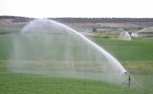 Garden Water Sprinkler - Lightweight Plastic, Green Color, Adjustable Forward Speed | Durable, Weather-Resistant, Easy to Install