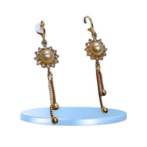 Gold Plated Long Earring