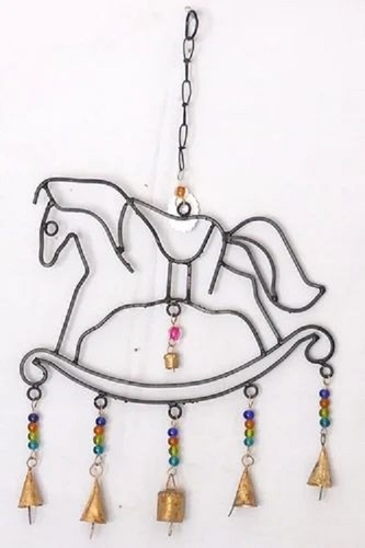 Iron Horse Wall Hanging - 16 Inches Height, Black Iron With Modern Design | Multiple Color Coated Finish, Elegant Home Decoration
