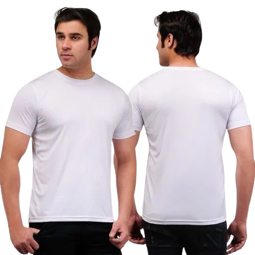 Men's Cotton T Shirt - Lightweight and Breathable 100% Pure Cotton Fabric O-Neck Plain Design Short Sleeves in Classic White