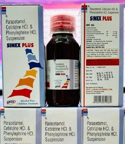 Paracetamol Phenylephrine Hcl Syrup - Physical Form: Liquid