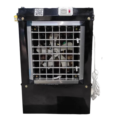 Sturdy Metal Desert Air Cooler - Hybrid Pads, 50 ft Air Throw, 240V Power Consumption , Manual Cleaning, Floor Standing Design, Caster Wheels, Available in White, Blue, Silver, Black, and Green