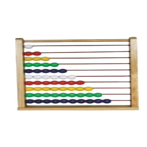 Premium Wooden 13 Rod Student Abacus - Good Condition , Optimum Quality for Ages 0-3 with Abacus Book Kit Included, Assembly Required