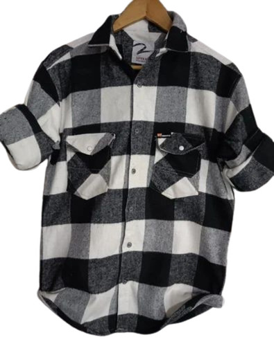 Cotton Brushing Check Shirt