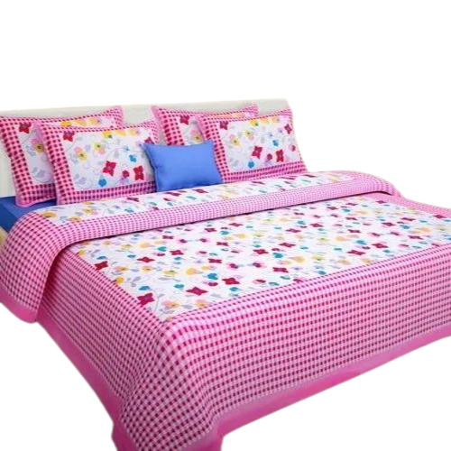 Double Bedsheet With 2 Pillow 