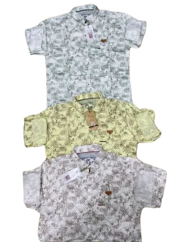 Men Printed Shirts - Light Weight Satin, Regular Fit in Customized Sizes | Breathable Full Sleeves for All Seasons