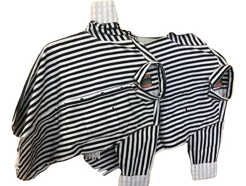 Men Satin Shirts - Light Weight Breathable Regular Fit Black Striped Full Sleeve Button Down Sizes S-XL 100% Washable Quality