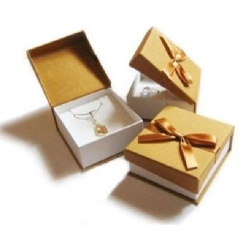 Mini Jewelry Yellow Packaging Box