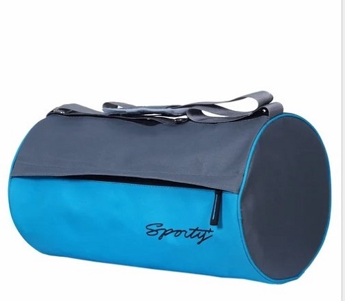 Plain Dual Color Travel Duffle Bag