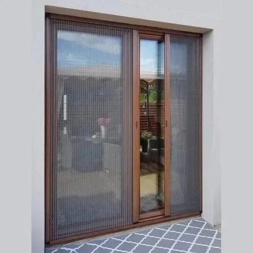 Pleated Mosquito Net - Polyester, Full Size | Foldable Design, Black Color, Pleated Mesh for Optimal Insect Protection