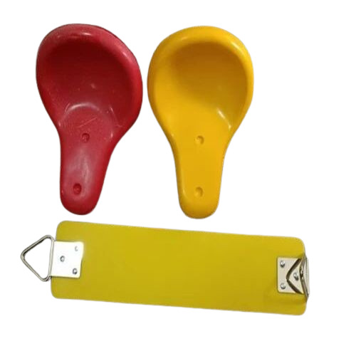 Swing Rubber Seat - 8 mm Thick, Durable Red & Yellow Design | Premium Quality, Optimum Performance, Easy to Clean, Eco-Friendly