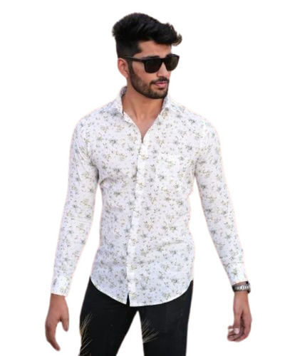 White Printed Shirt