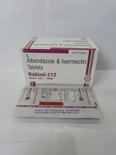 Albendazole Ivermectin Tablets - Medicine Grade, For Hospital and Clinic Use | Prescription Required, Dosage Guidelines As Per Prescription