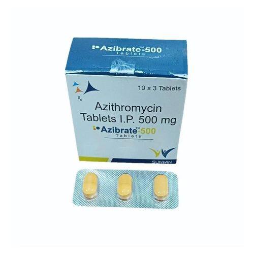 Azithromycin 500 Mg Tablets - Medicine Grade Usage for Hospitals and Clinics, Prescription Required