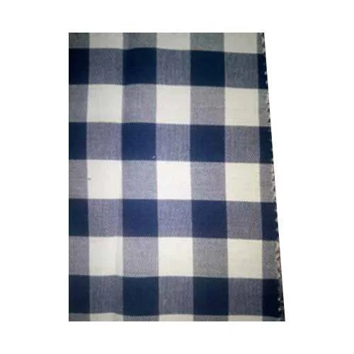 Checked Shirt Fabric - 44 Width, Multicolor Checked Texture | Soft, Breathable, Lightweight, Easy Care, Wrinkle-Resistant Finish