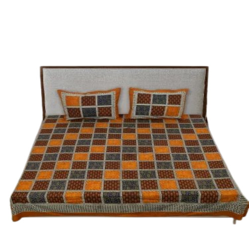 Cotton Double Bed Sheets - Multi Colored Floral Print, 100% Cotton, Premium Quality, 89x104 Inches, Lightweight 1.2 kg